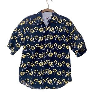 Bugle Boy BBClassics Men’s Hawaiian Button Down Short Sleeves Shirt Size Medium